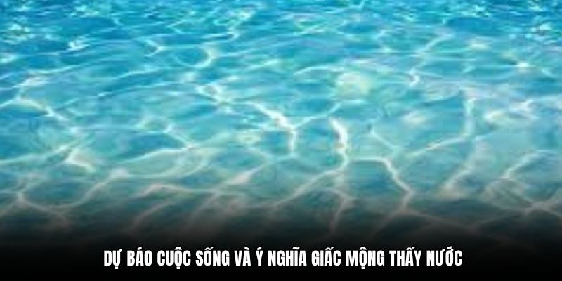 Dự báo cuộc sống và ý nghĩa giấc mộng thấy nước