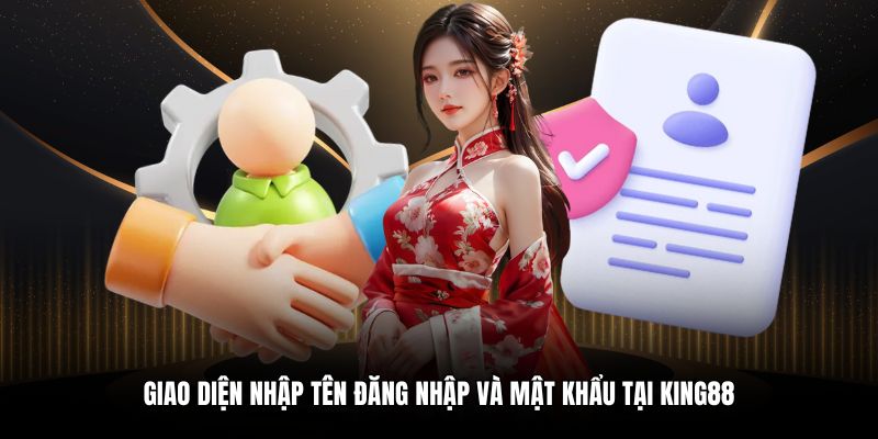Giao diện nhập tên đăng nhập và mật khẩu tại King88