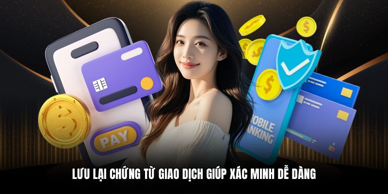 Lưu lại chứng từ giao dịch giúp xác minh dễ dàng